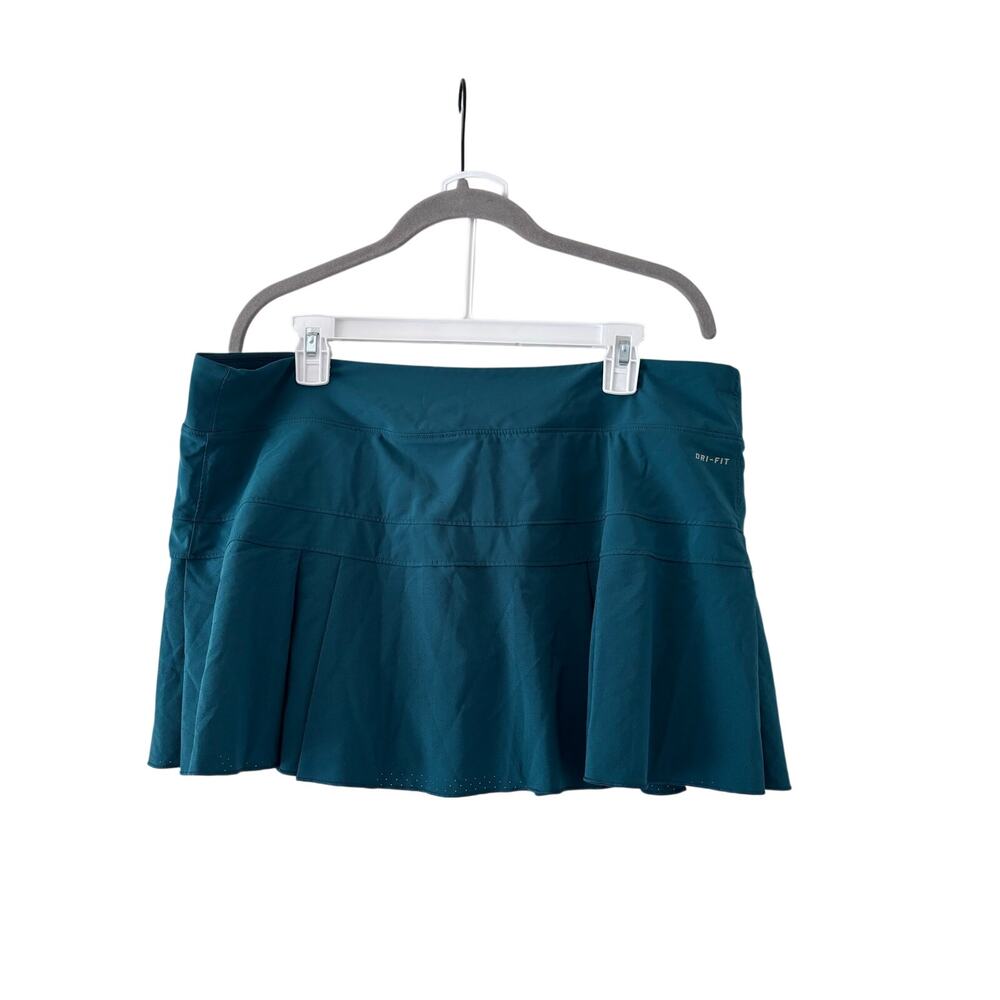 Nike Dri-FIT Teal Tennis Skort Skirt Built-In Shorts Women’s XL Athletic Golf - Picture 7 of 10